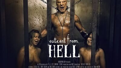 Monster outcast from hell hard fucks two female prisoners in the ass