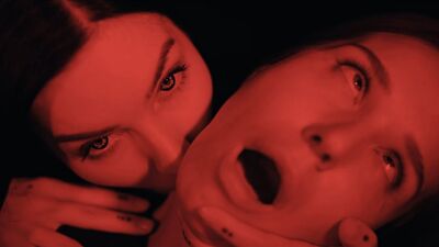 Sommelier Clemence Audiard tastes a vampire woman's vaginal fluids