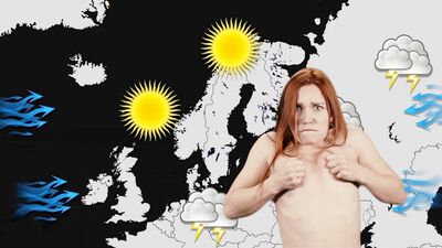 Voodoo magic makes weather girl Clemence Audiard masturbate