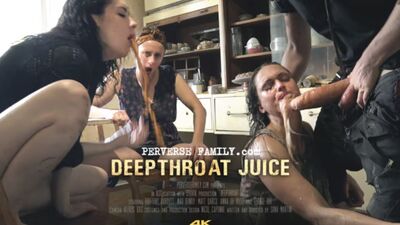 Step aunt Barbara Bieber gives a deepthroat while the others are puking
