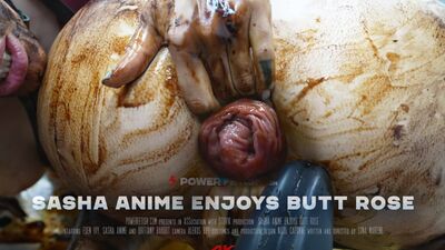 Pervert Sasha Anime enjoys Brittany Bardot's chocolate butt rose