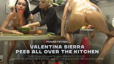 Hardcore group sex in the kitchen with three crazy food fetishists