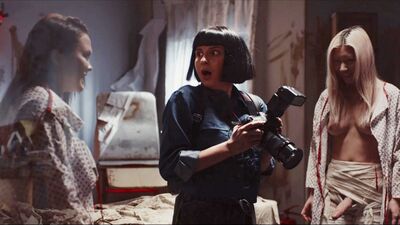 Ghosts with futacock are fucking Sarah Heizel in an abandoned hospital