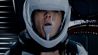 Redhead astronaut Lottie Magne ravaged by tentacles in space