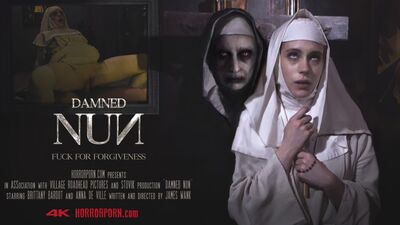 Damned nun ghost fists novice's ass in brutal mockery