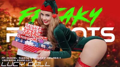 Hot fembot Lucy Doll - Santa's sexy assistant for dirty fantasies