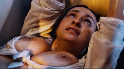 Trapped inside a locker busty Hailey Rose is raped by tentacles