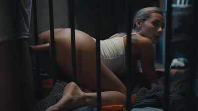 Prison bitch Veronica Leal takes hard anal during freeze time