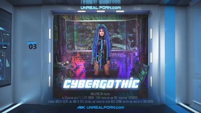 Virtual sex on a spaceship with cybergothic girl Angelica Rollenti