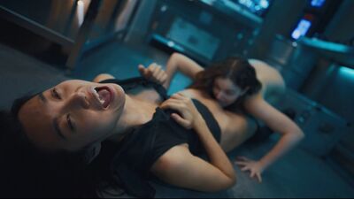 The last woman on Earth is licking vampire Leana Lovings' pussy