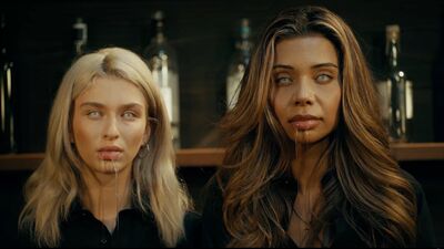 Parasite lesbian sex in the basement of a Korean fast-food joint