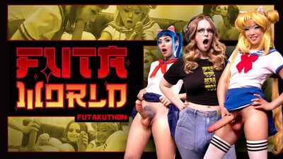 Futa cosplayer Lulu Chu fucks a female fan at Futakuthon convention