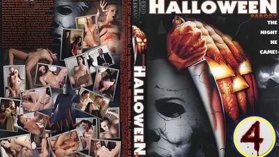 Halloween XXX porn parody: Drunk couple fucks in the bed on Halloween